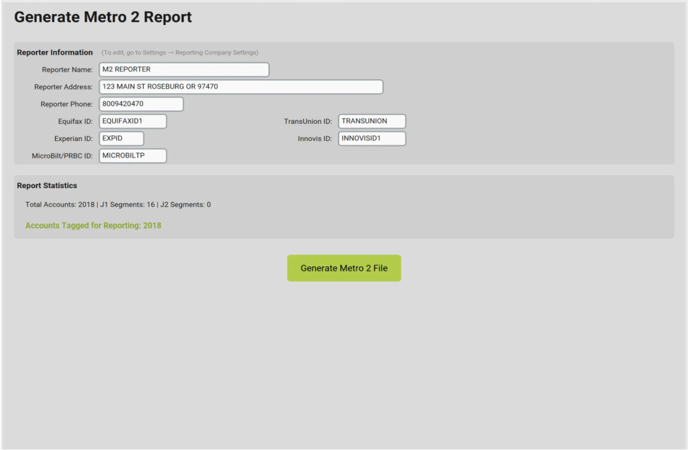 Generate M2R Report